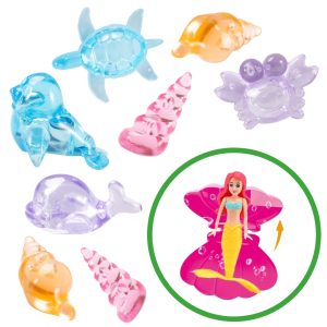 Gemme tesoro della sirena SHELLY (8 pz)